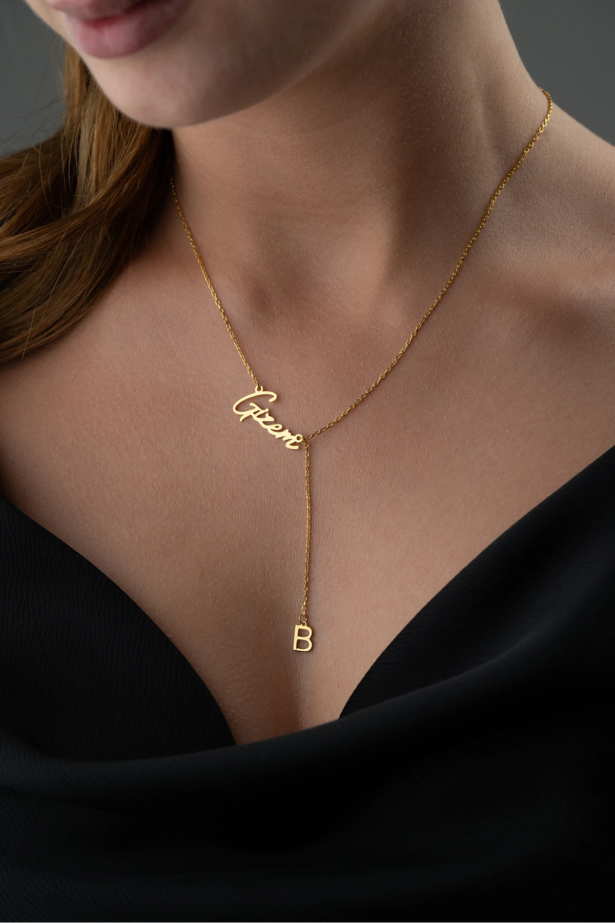 Gümüş Kişiye Özel Harfli İsim Kolye