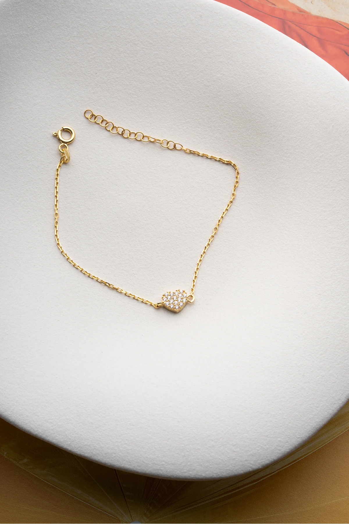 Gümüş Kalpli Bileklik