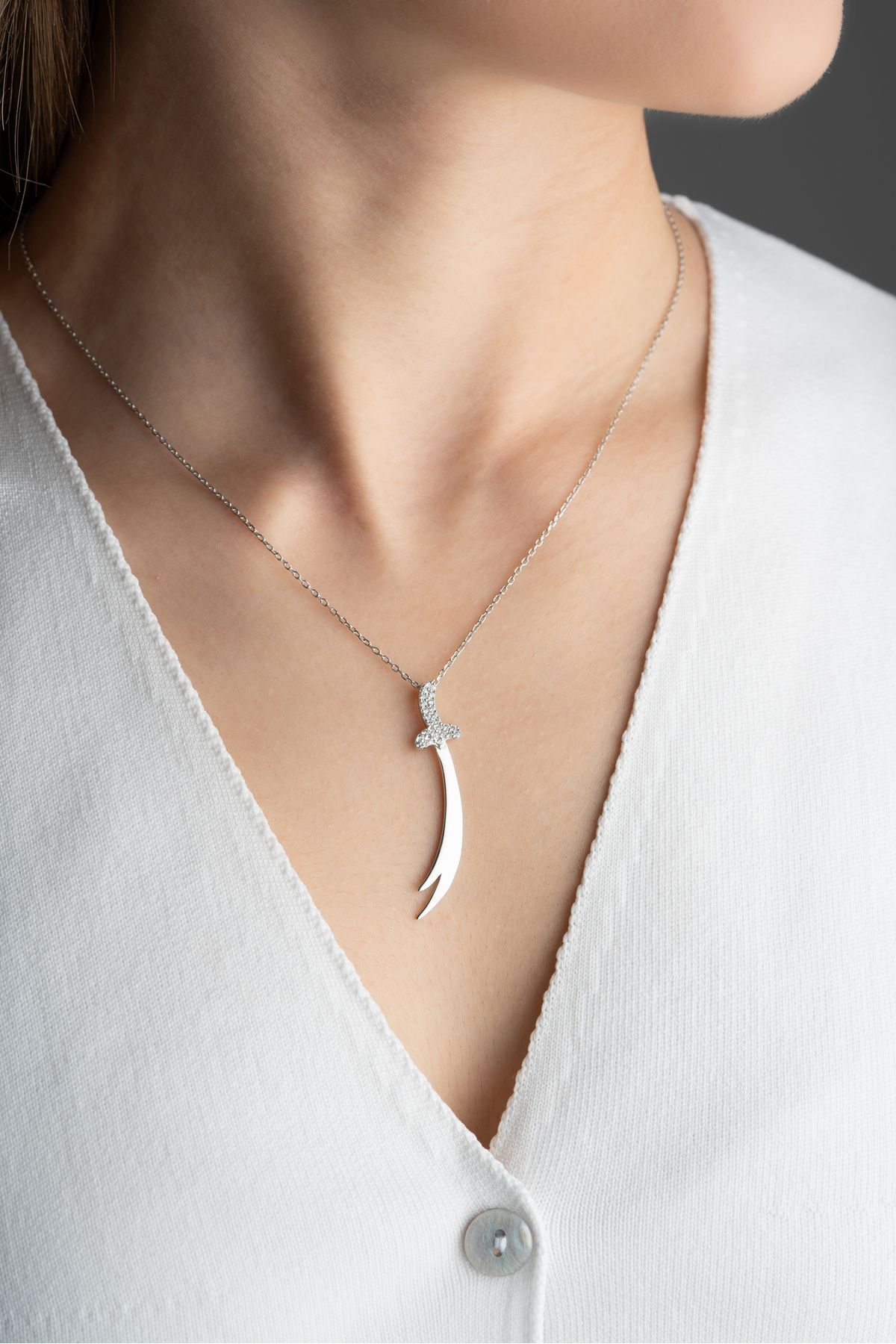 Gümüş Zülfikar Kılıcı Kolye