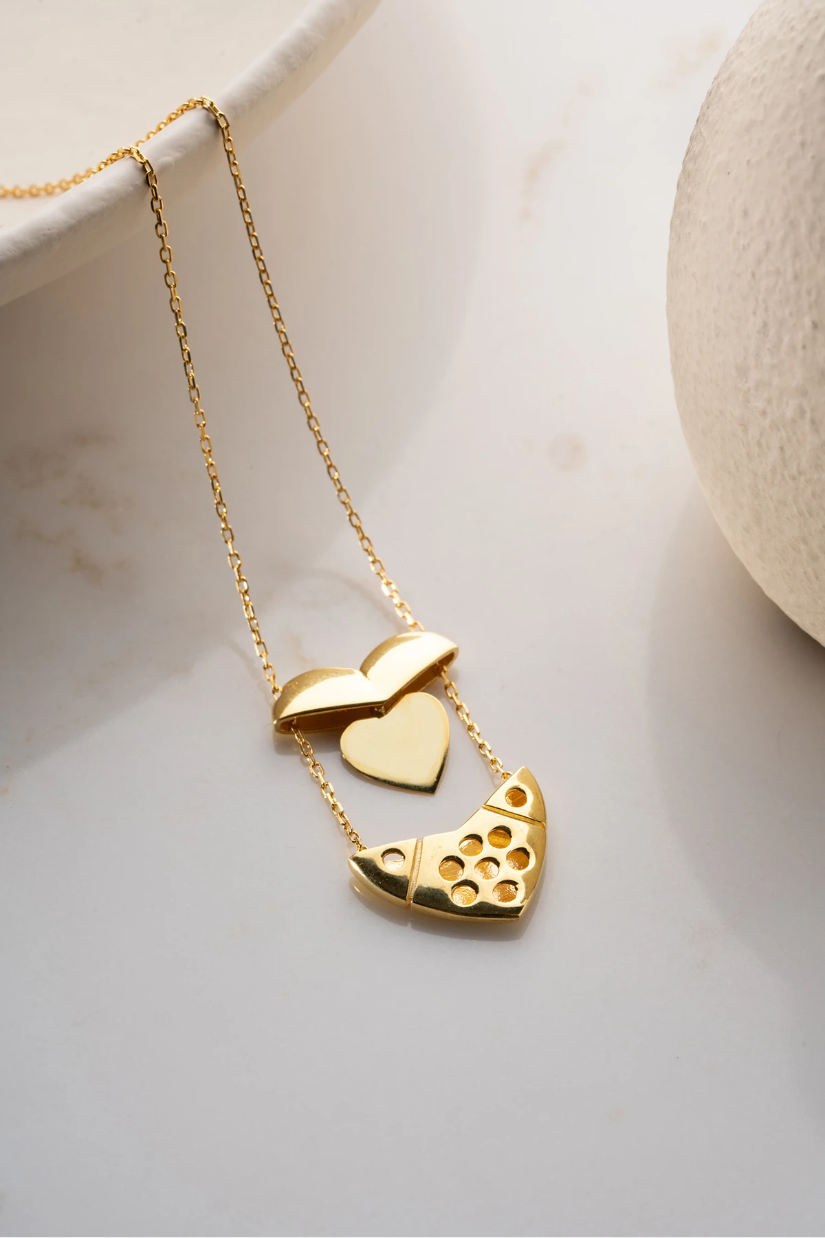 Gümüş İsim Yazılabilen Kalp Kolye