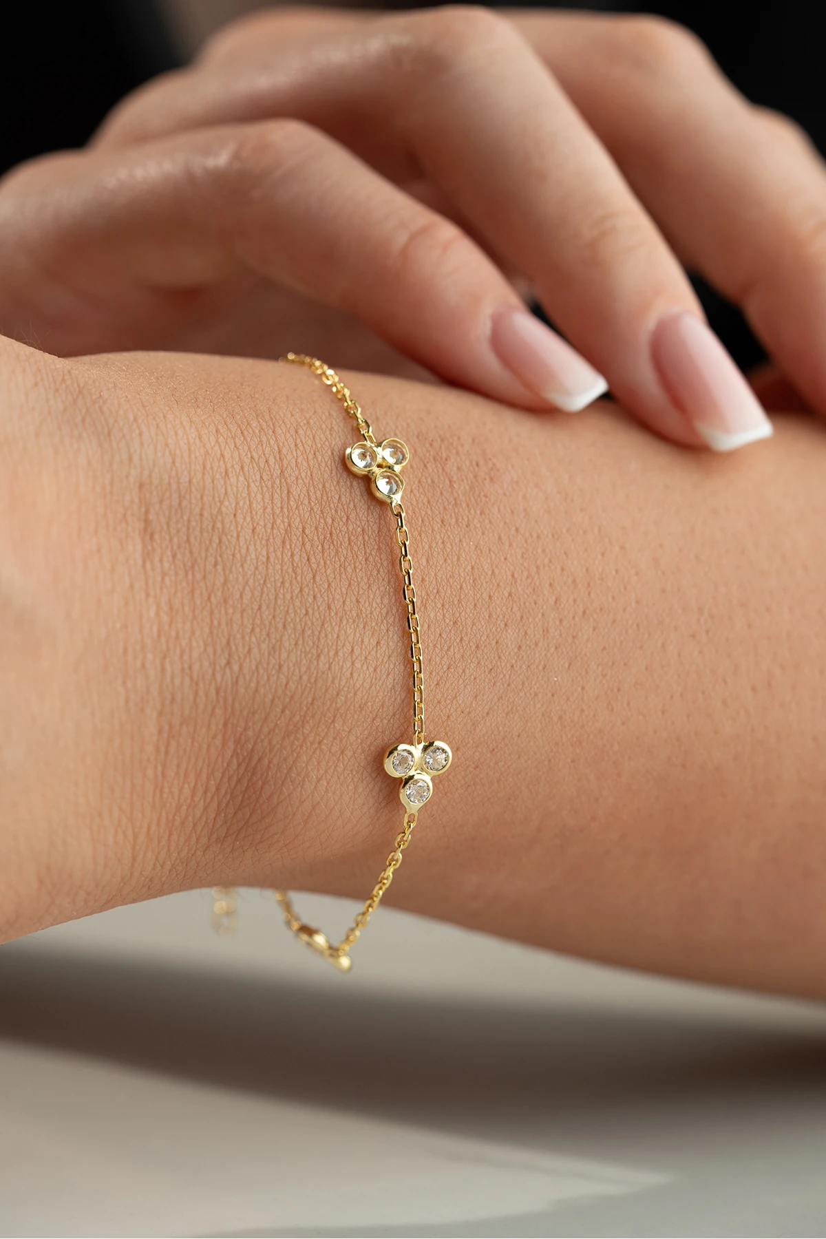 Gümüş Taşlı Bileklik