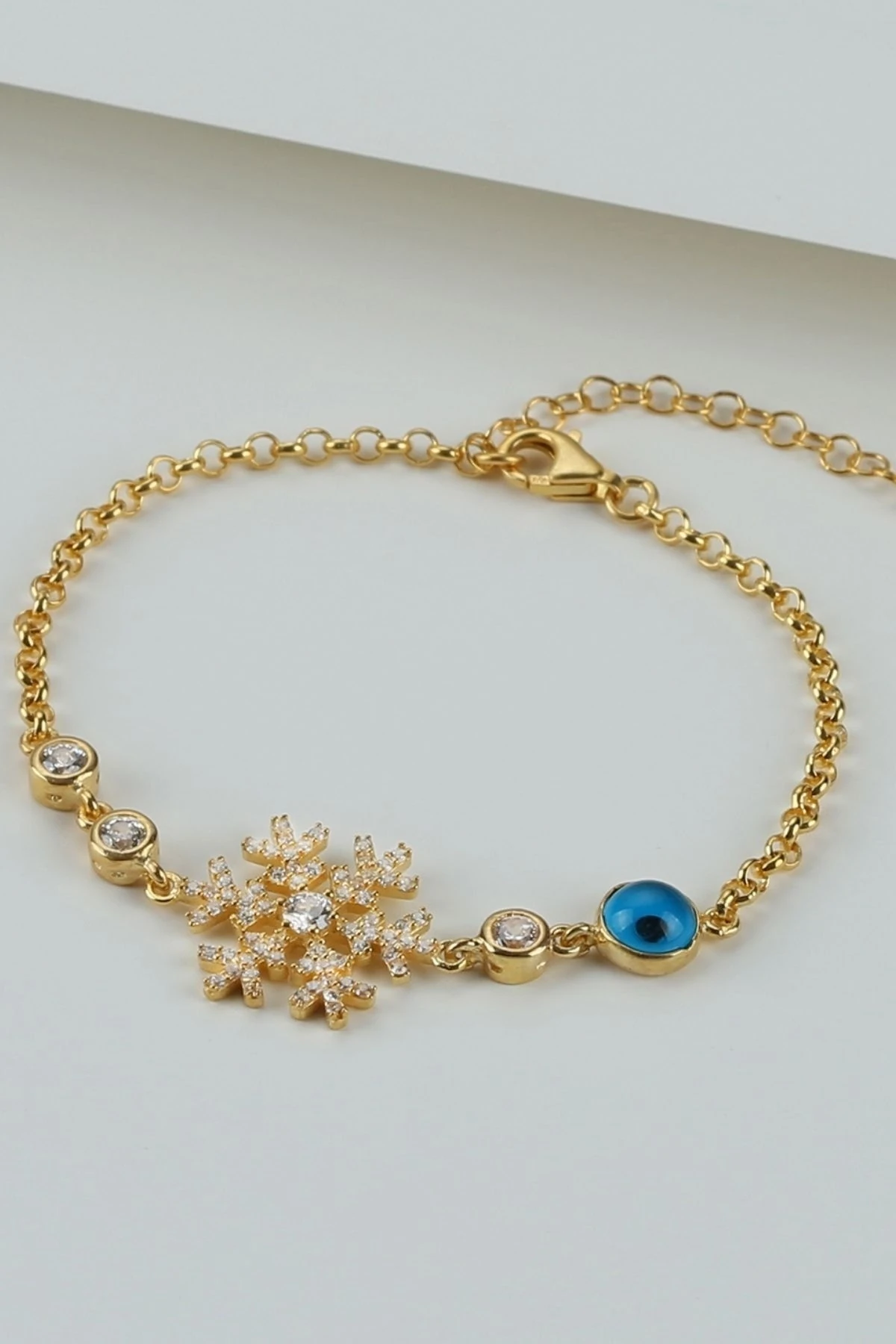 Gümüş Nazarlı Kartanesi Bileklik