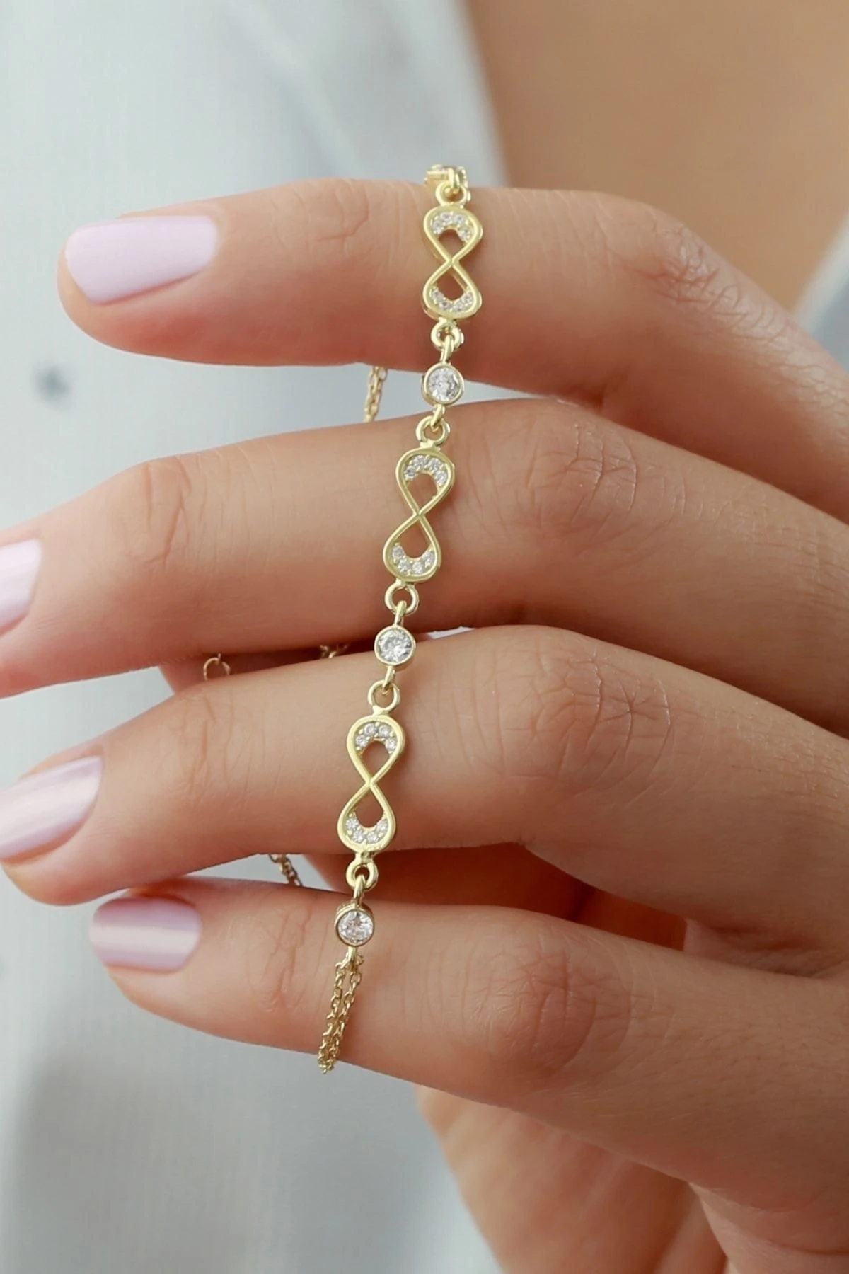 Gümüş Sonsuzluk Bileklik