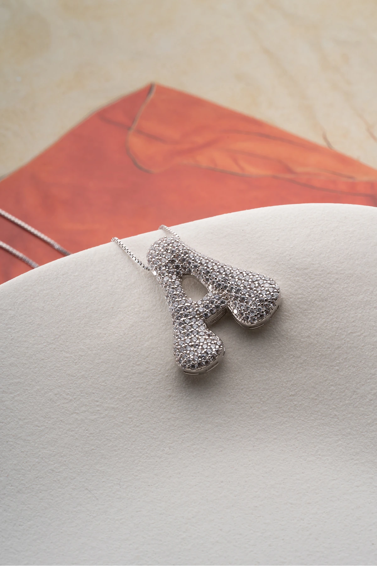 Gümüş Kişiye Özel Balon Harf Kolye