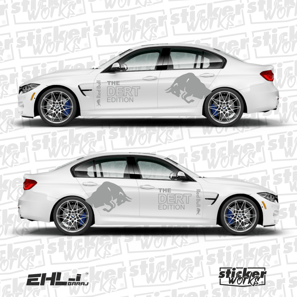 Red Bull The DERT Edition Sticker  – Yan Gövde Sticker Seti 