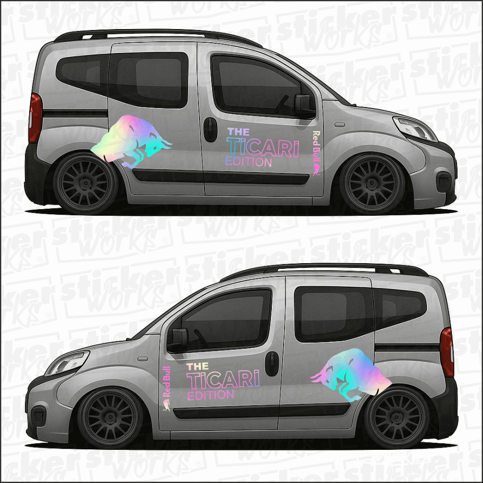 Red Bull The TİCARİ Edition Sticker  – Yan Gövde Sticker Seti 