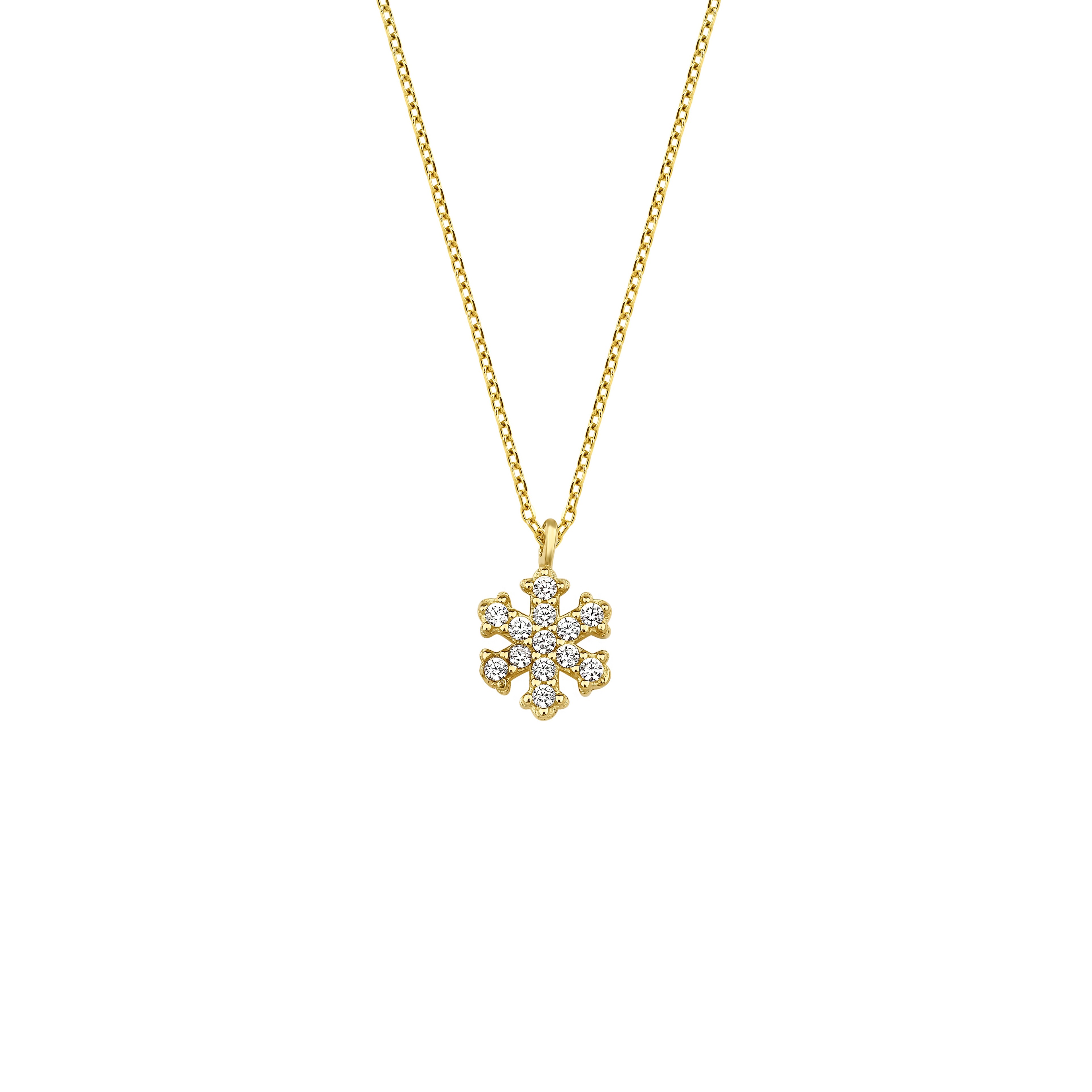 Minimalist Snowfalke Necklace