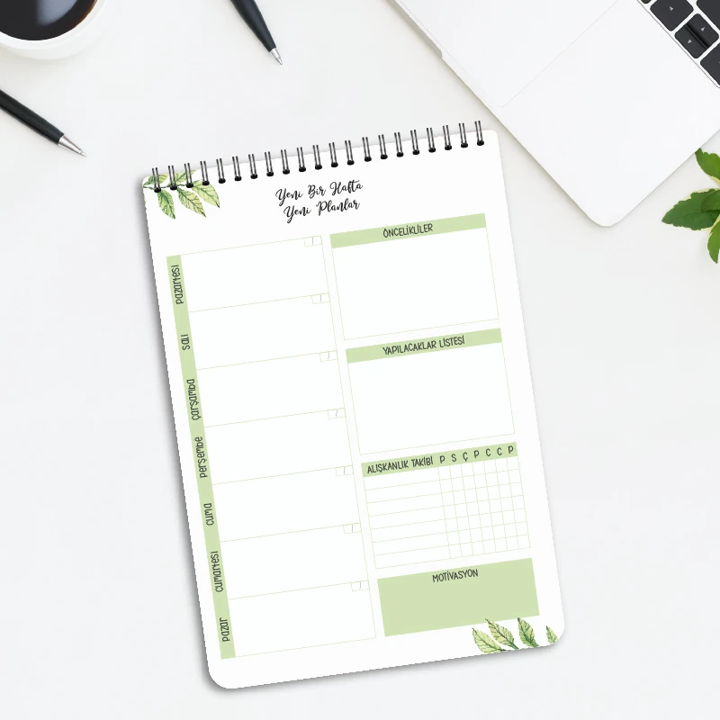 Mefhum – Spiralli Haftalık Planlayıcı