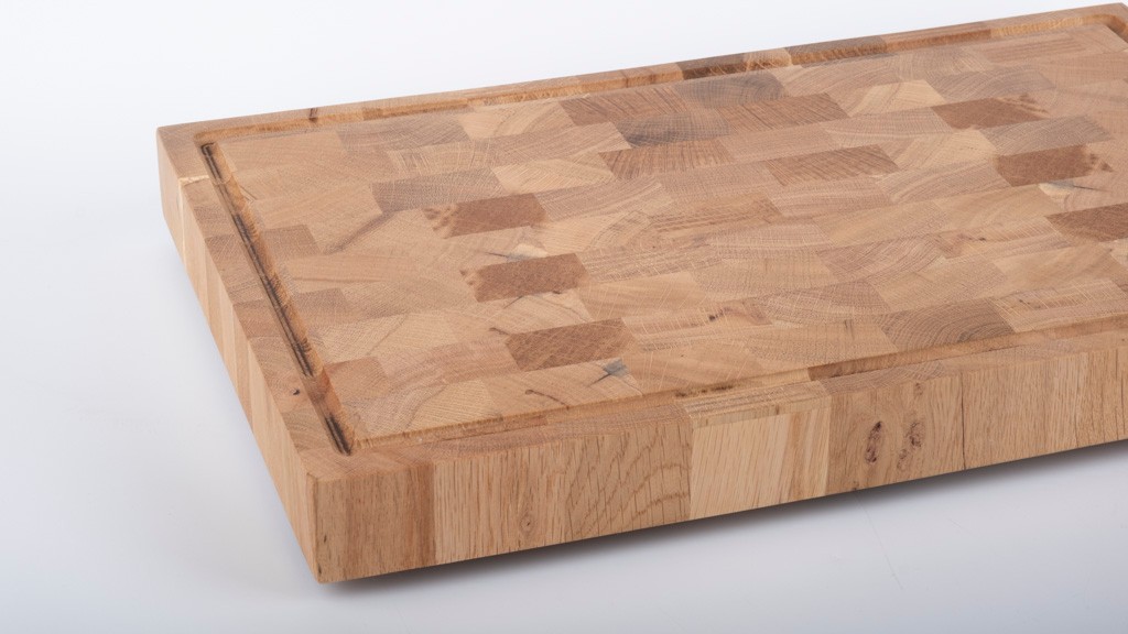 Meşe Endgrain Kesme Tahtası 40x28x4 cm | %100 Doğal & Dayanıklı Ahşap, Bıçak Dostu