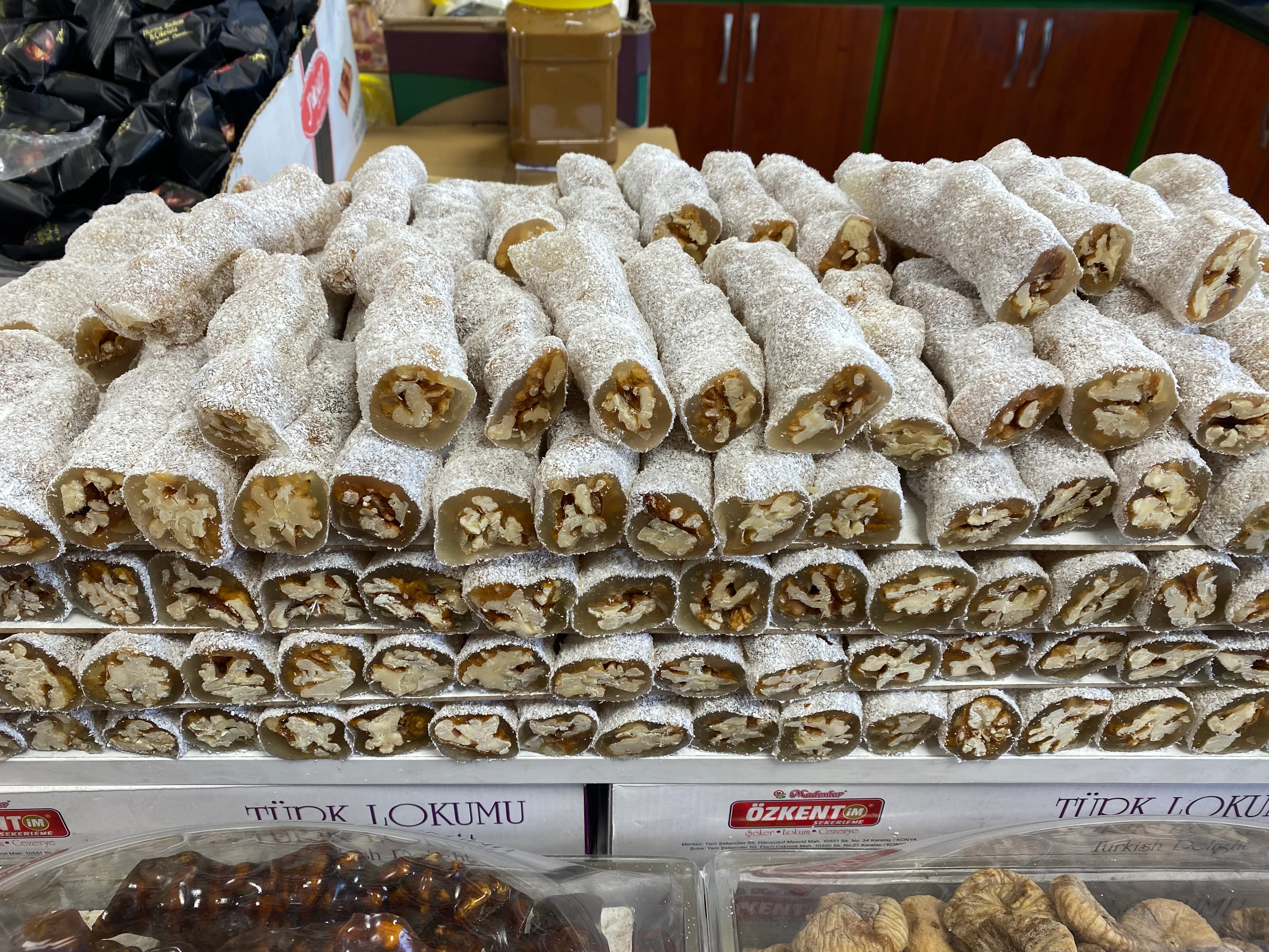 cevizli sucuk lokum (sadrazam) hindistanlı