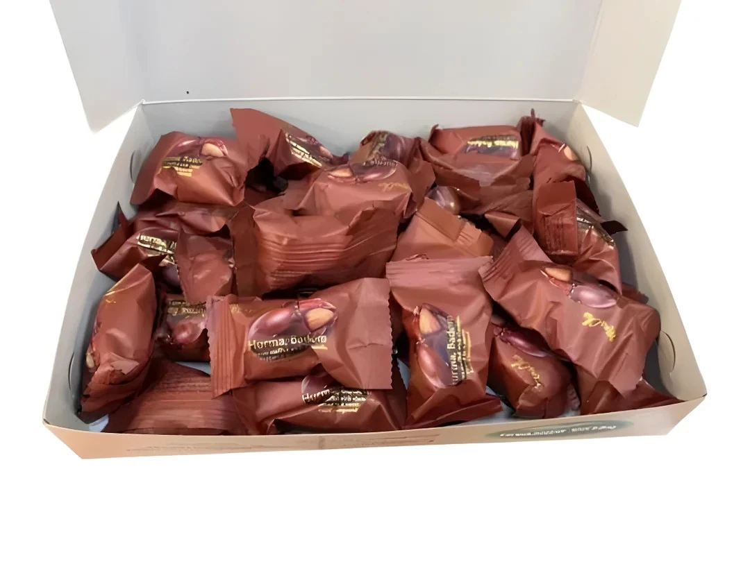 hurma bademli sütlü çikolata kaplama