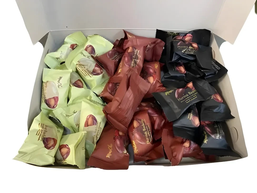 hurma bademli çikolat kaplama karışık 1000 gr