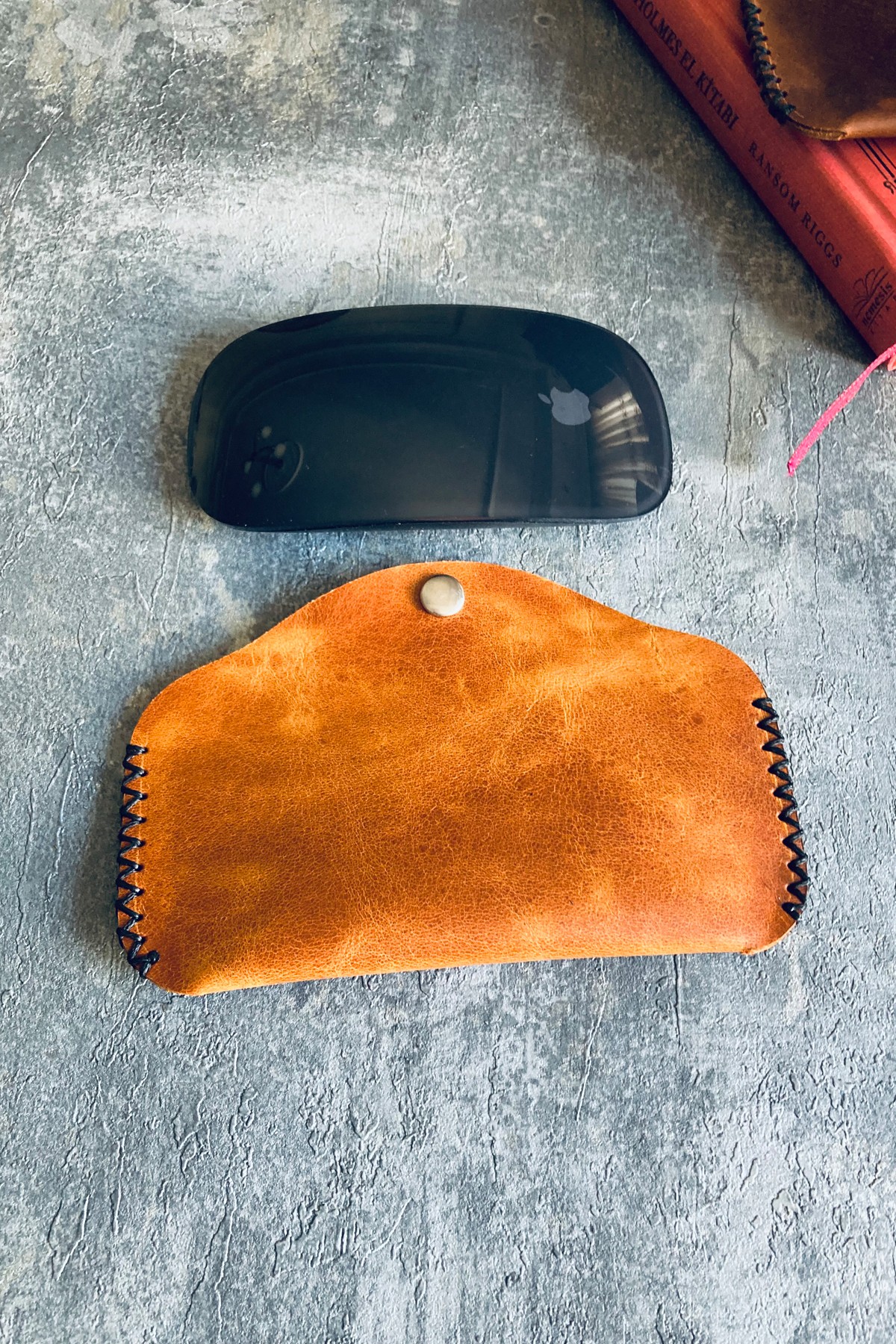 Genuine Leather Magic Mouse Cover | Bretya Leather - Camel