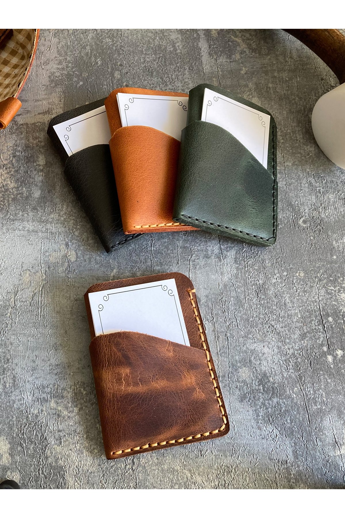Genuine Leather Tiny Card Holder | Bretya Leather