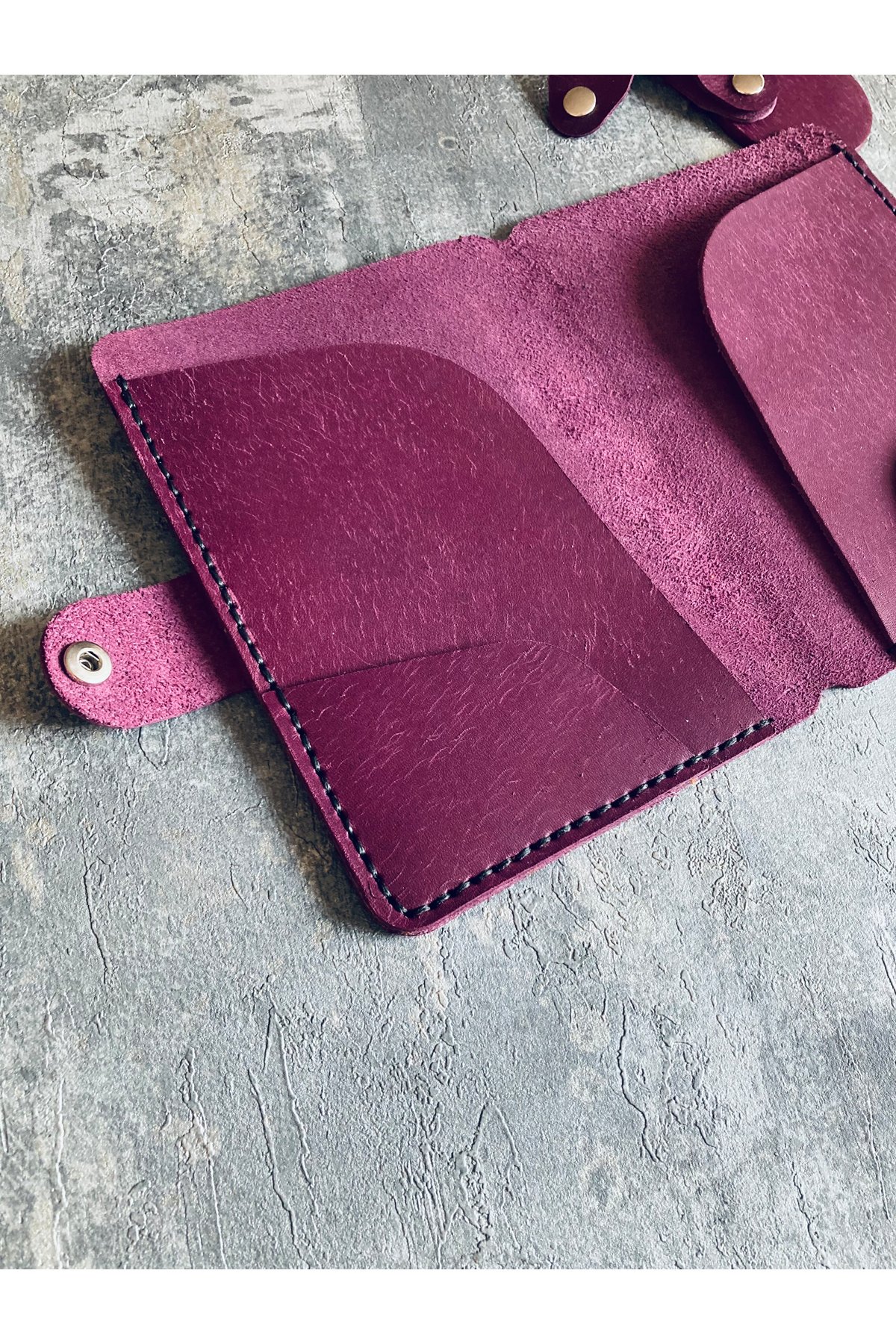 Set of 4 Passport Cover Set - Purple Leather | Bretya Leather