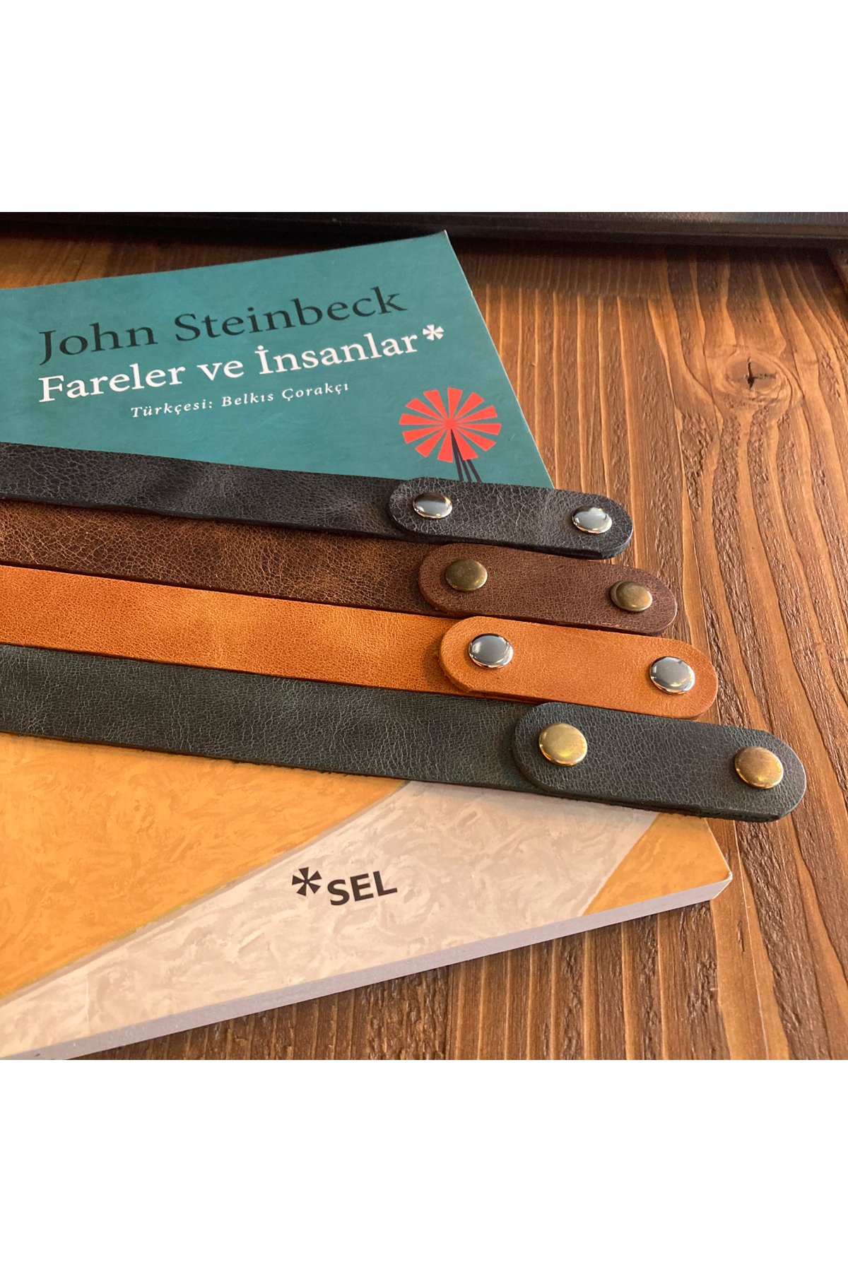 Set of 4 Genuine Leather Bookmarks | Bretya Leather