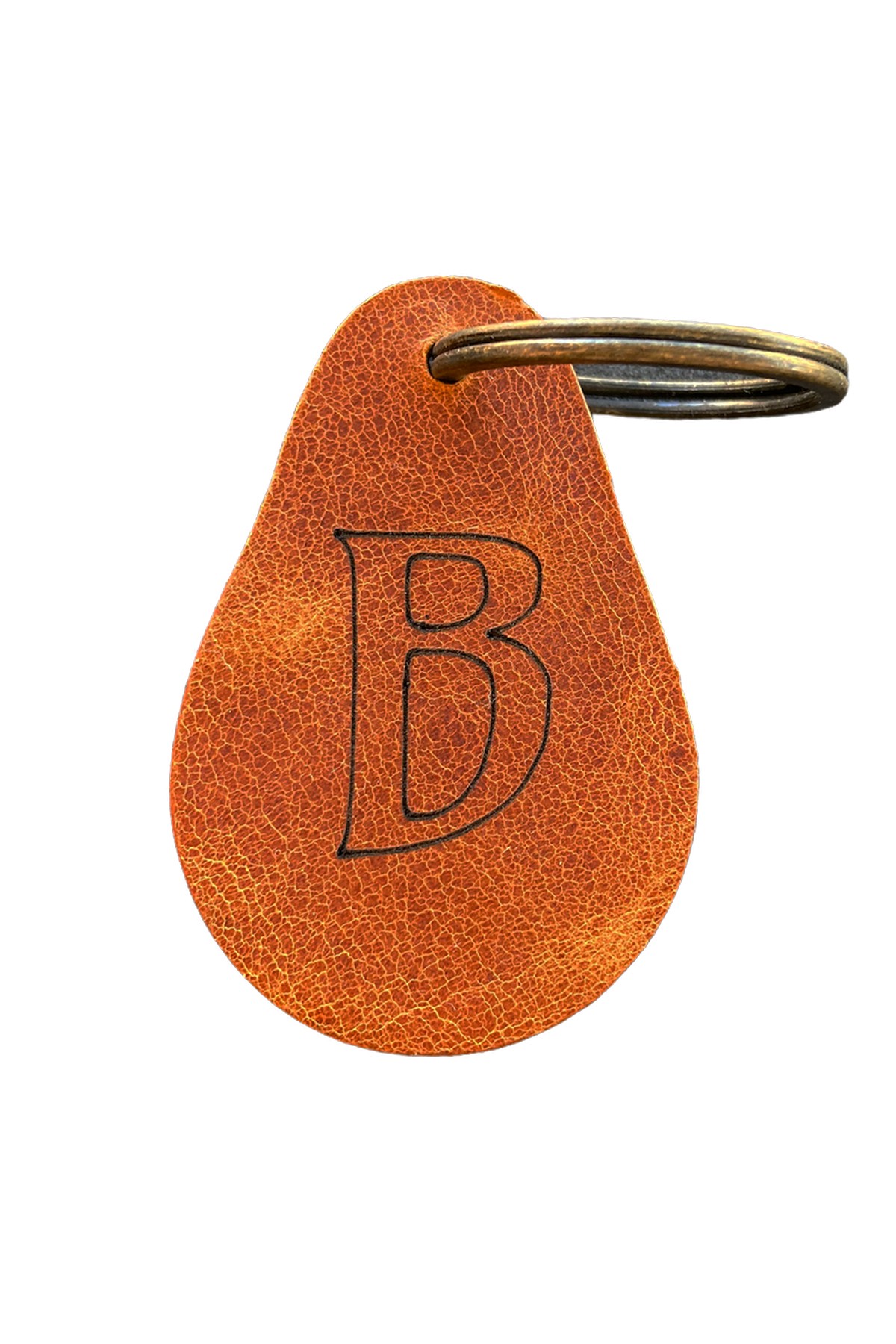 Set of 4 Genuine Leather Personalized Keychain | Bretya Leather