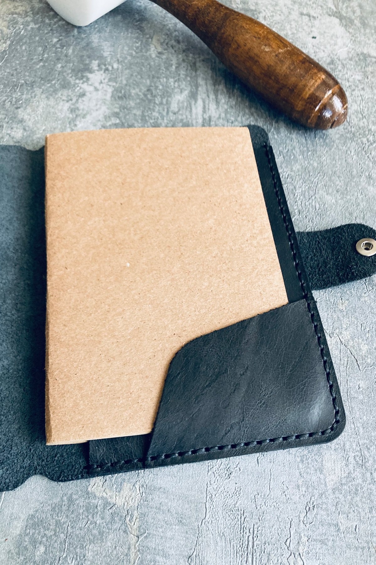 Genuine Leather Passport Cover | Bretya Leather - Anthracite