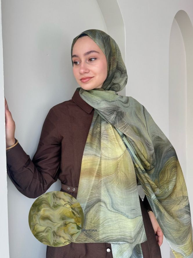 EBRU COMFORT ŞAL - Çağla Yeşili image