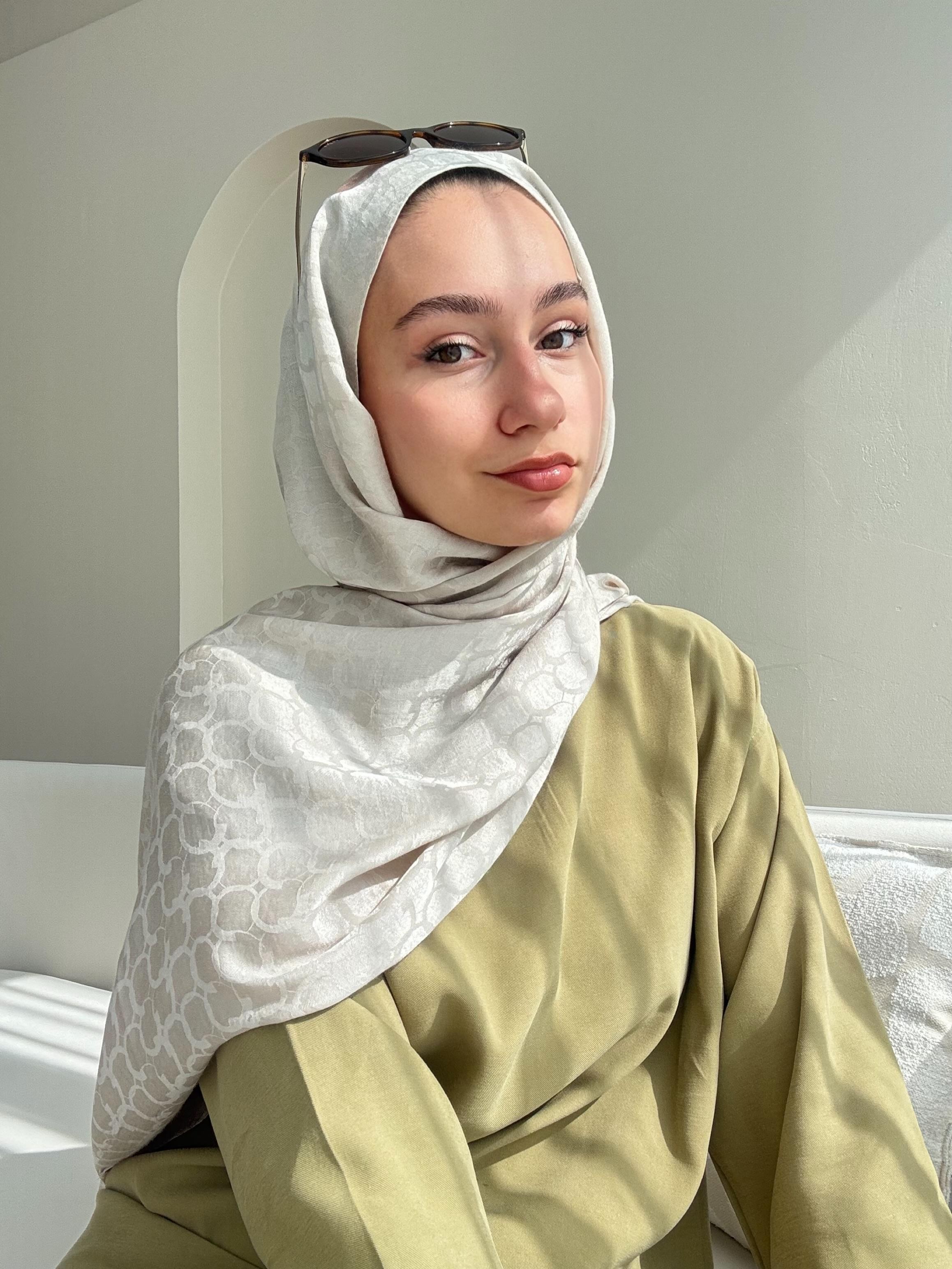 Parla İpeksi Pamuk Jakar Şal - TAŞ image