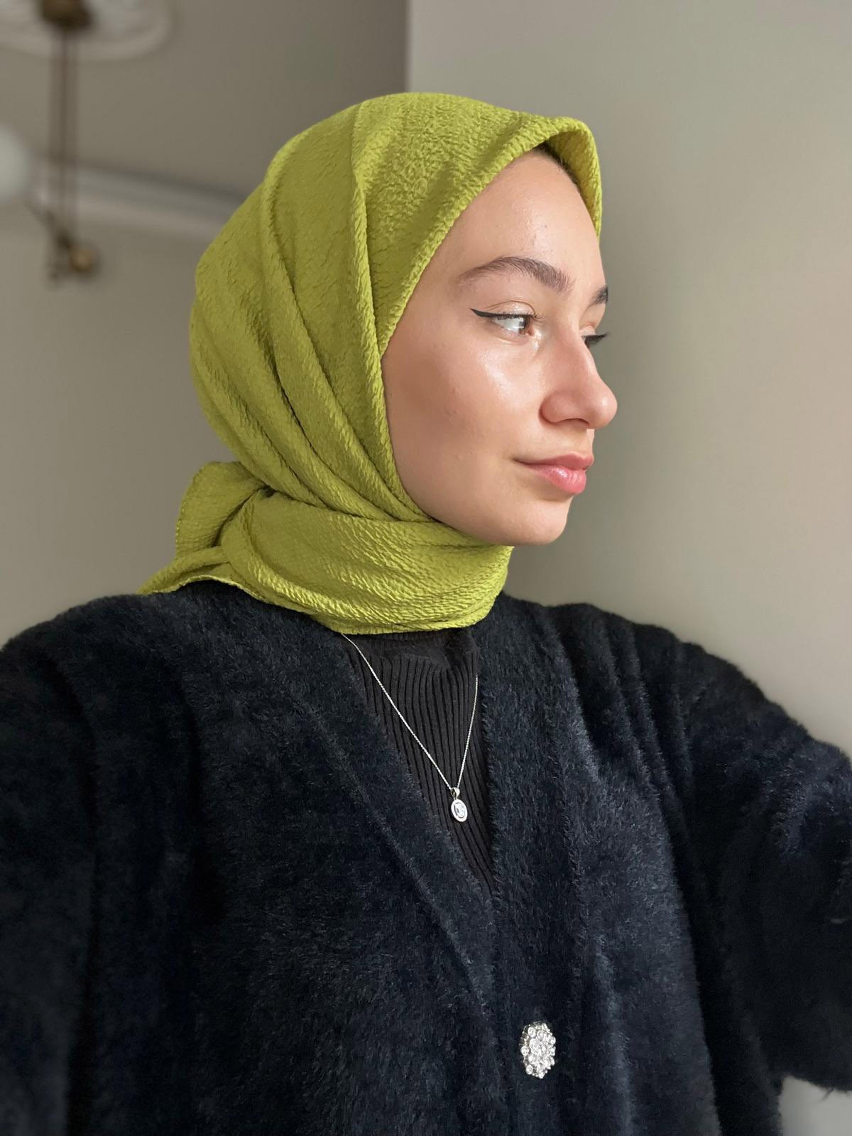 Luna Eşarp- Yağ Yeşili