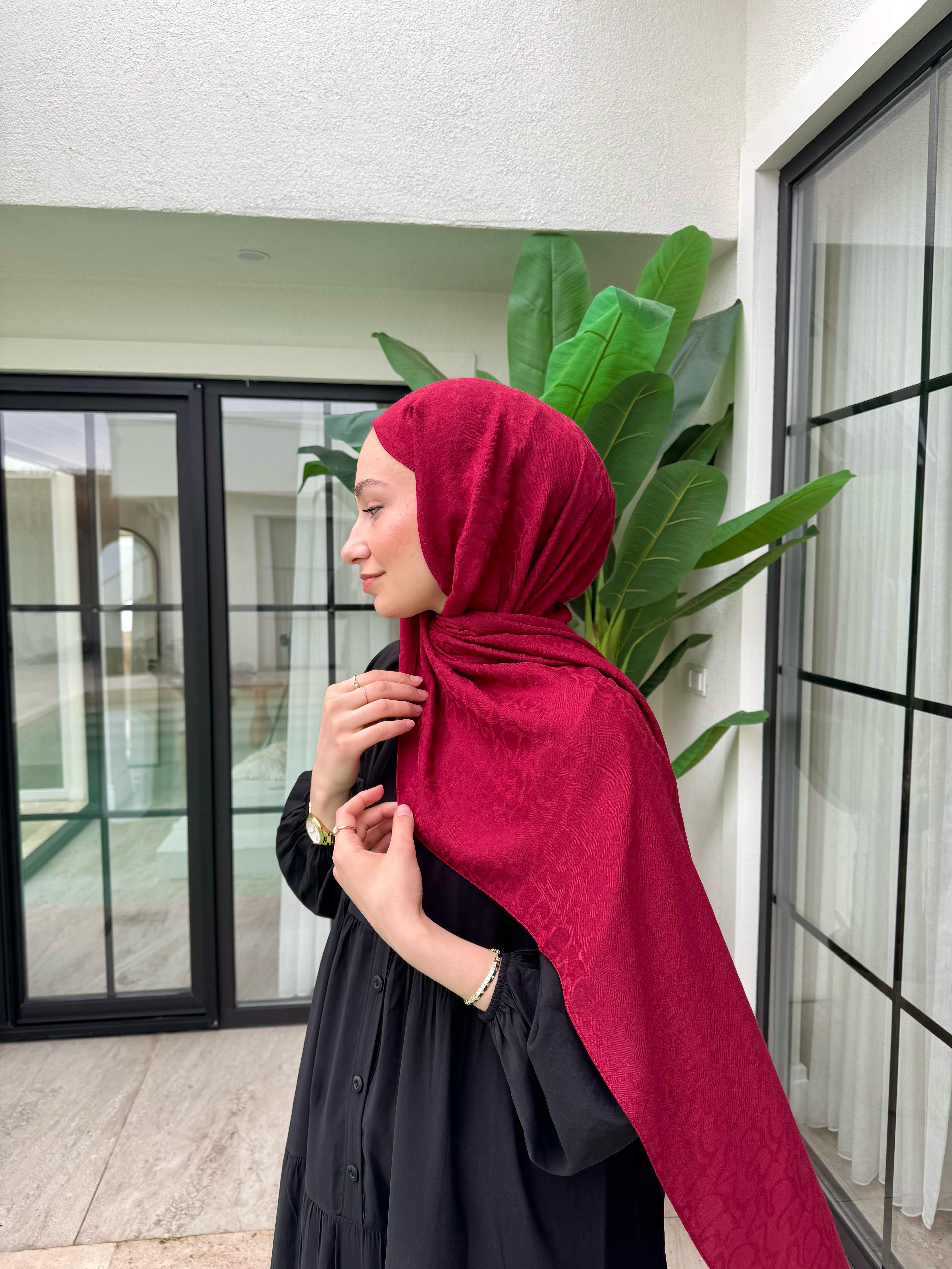 Mona Kraş Jakar Şal - BORDO image