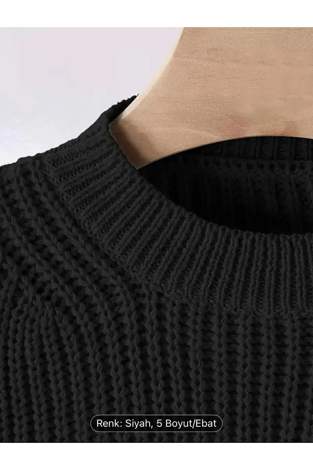 DGN'S SELANİK KALIN ÖRGÜLÜ BİSİKLET YAKA BALON KOL GÖRÜNÜMLÜ KADIN TRİKO KAZAK