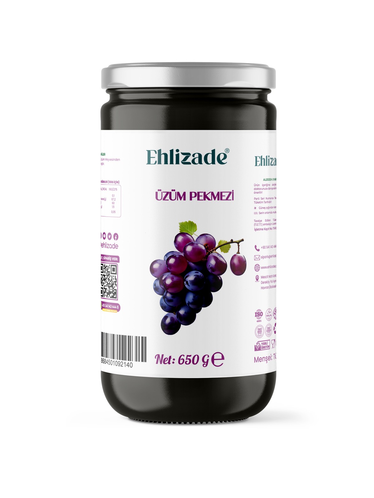 Üzüm Pekmezi 650 Gr