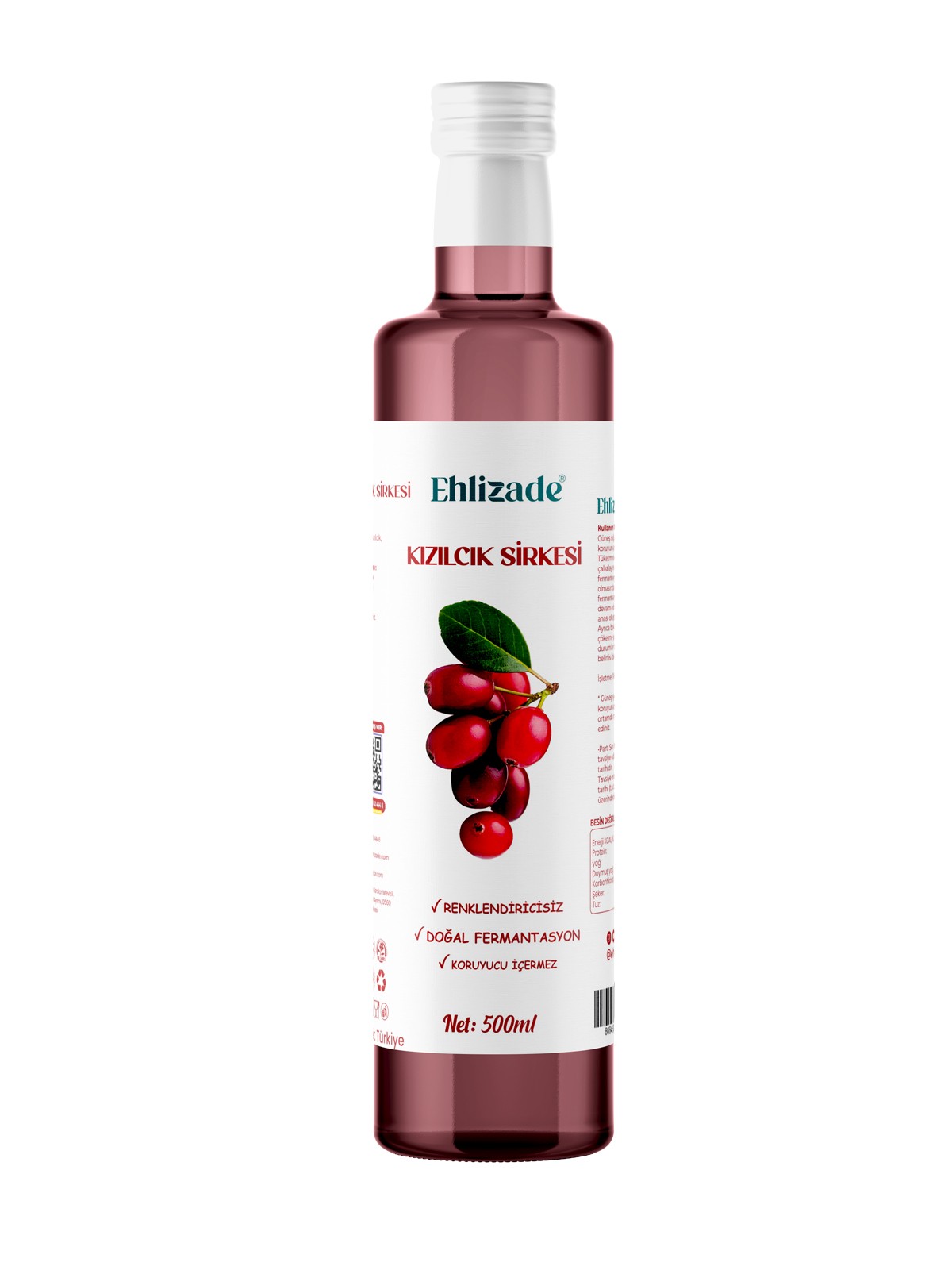 Kızılcık Sirkesi 500 Ml
