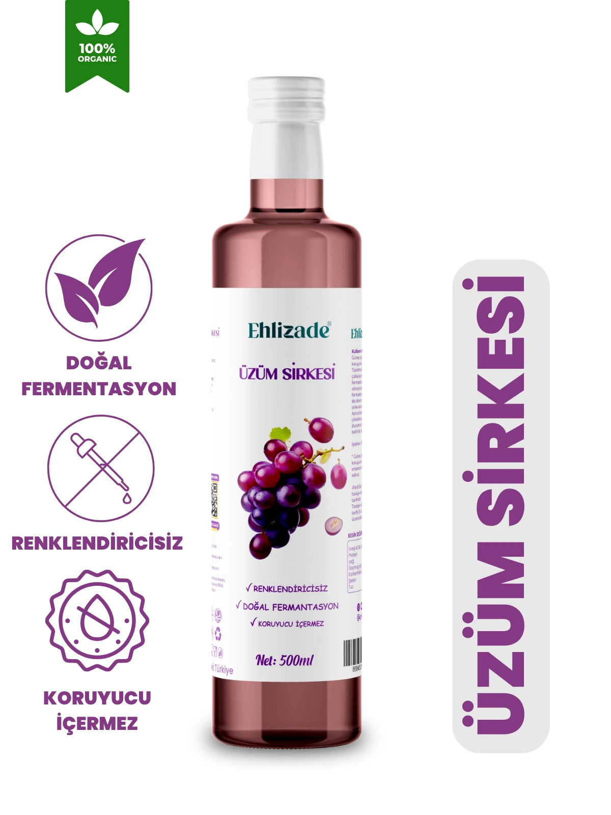 Üzüm Sirkesi 500 Ml