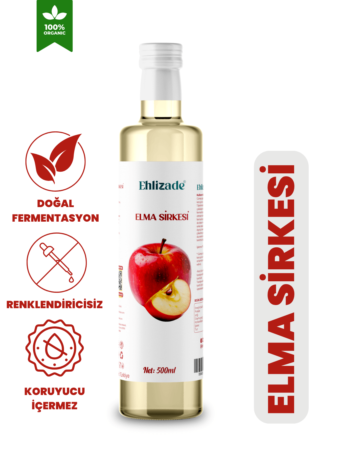 Elma Sirkesi 500 Ml