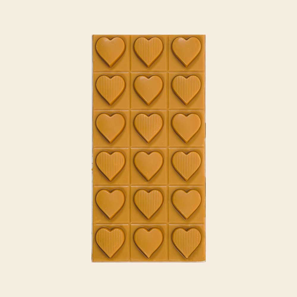 Gold Karamelli Tablet Çikolata Kalpli 100 gr | Laurent Chocolate