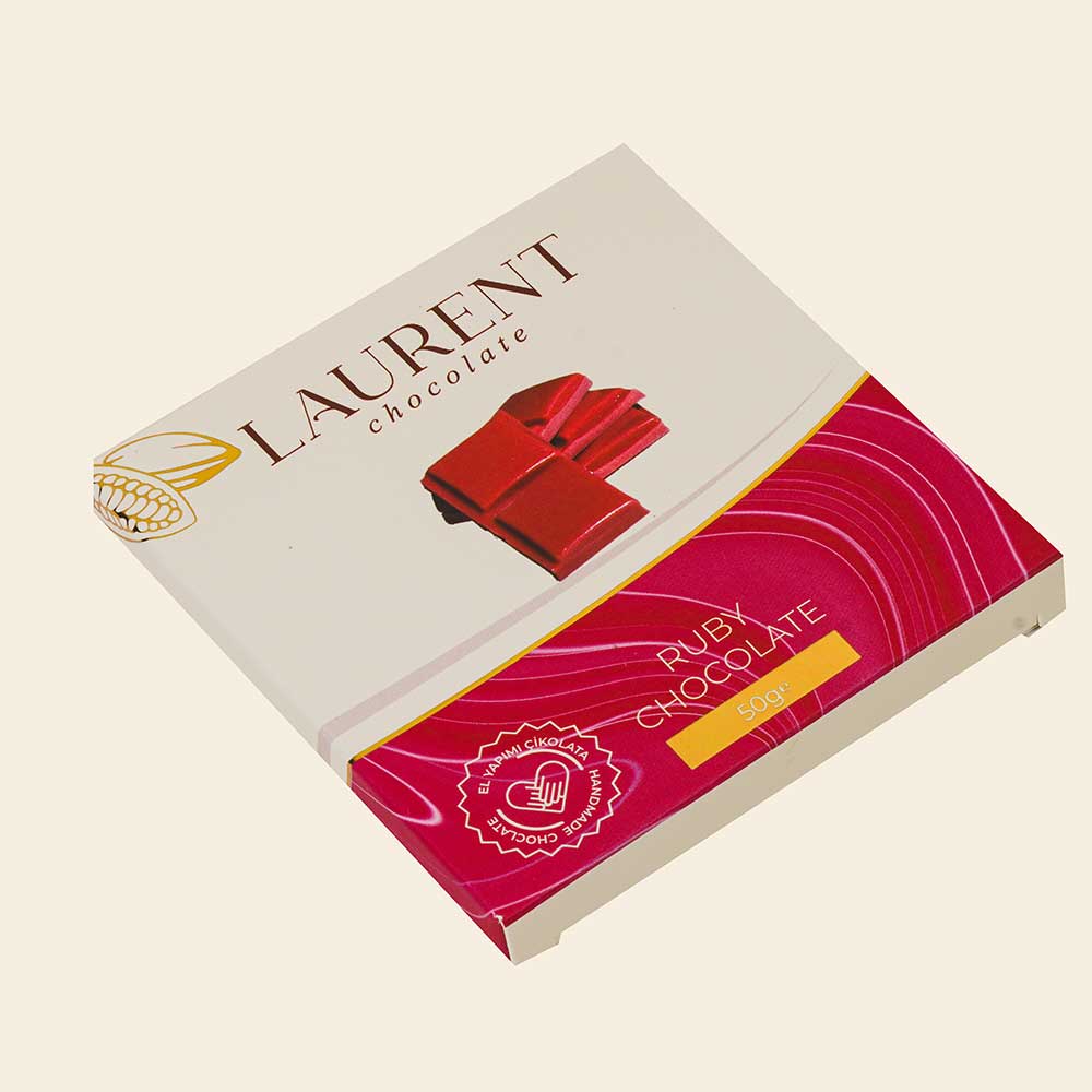 Ruby Çikolata Kare Tablet 50gr | Laurent Chocolate