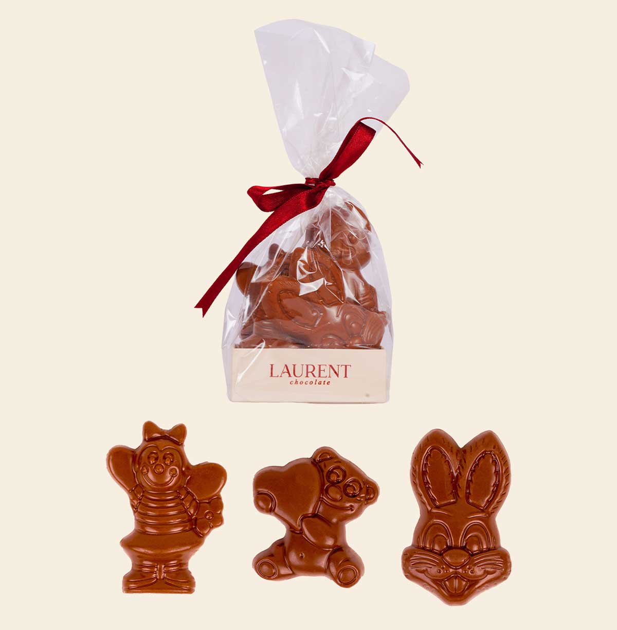 Hayvan Figürlü Çocuk Çikolatası Sütlü 100 gr | Laurent Chocolate