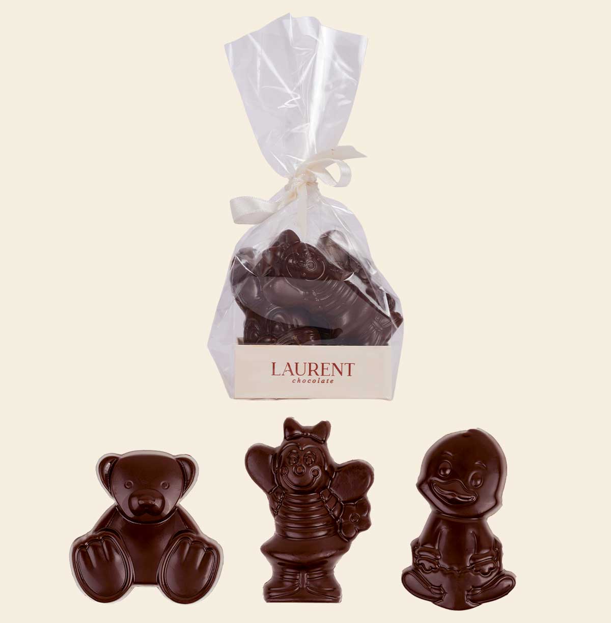 Hayvan Figürlü Çocuk Çikolatası Bitter 100 gr | Laurent Chocolate