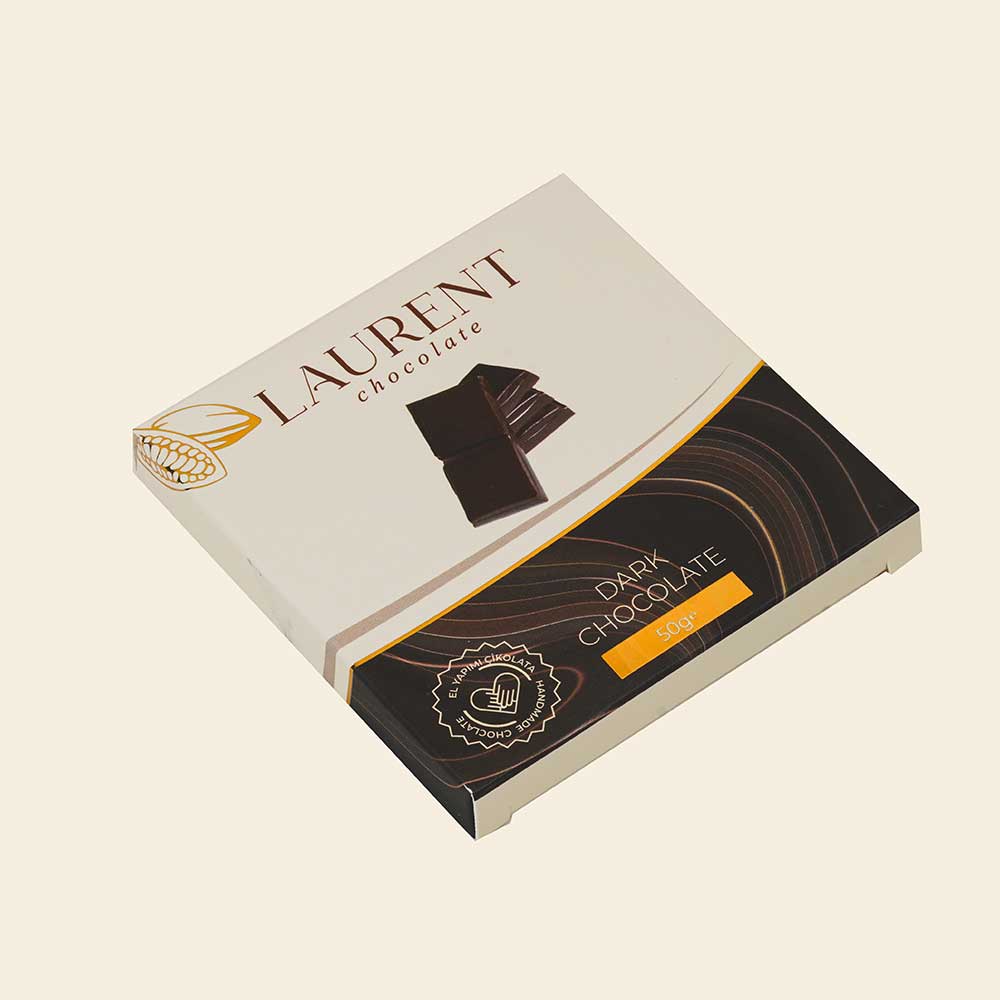 Bitter Çikolata Kare Tablet 50 gr | Laurent Chocolate