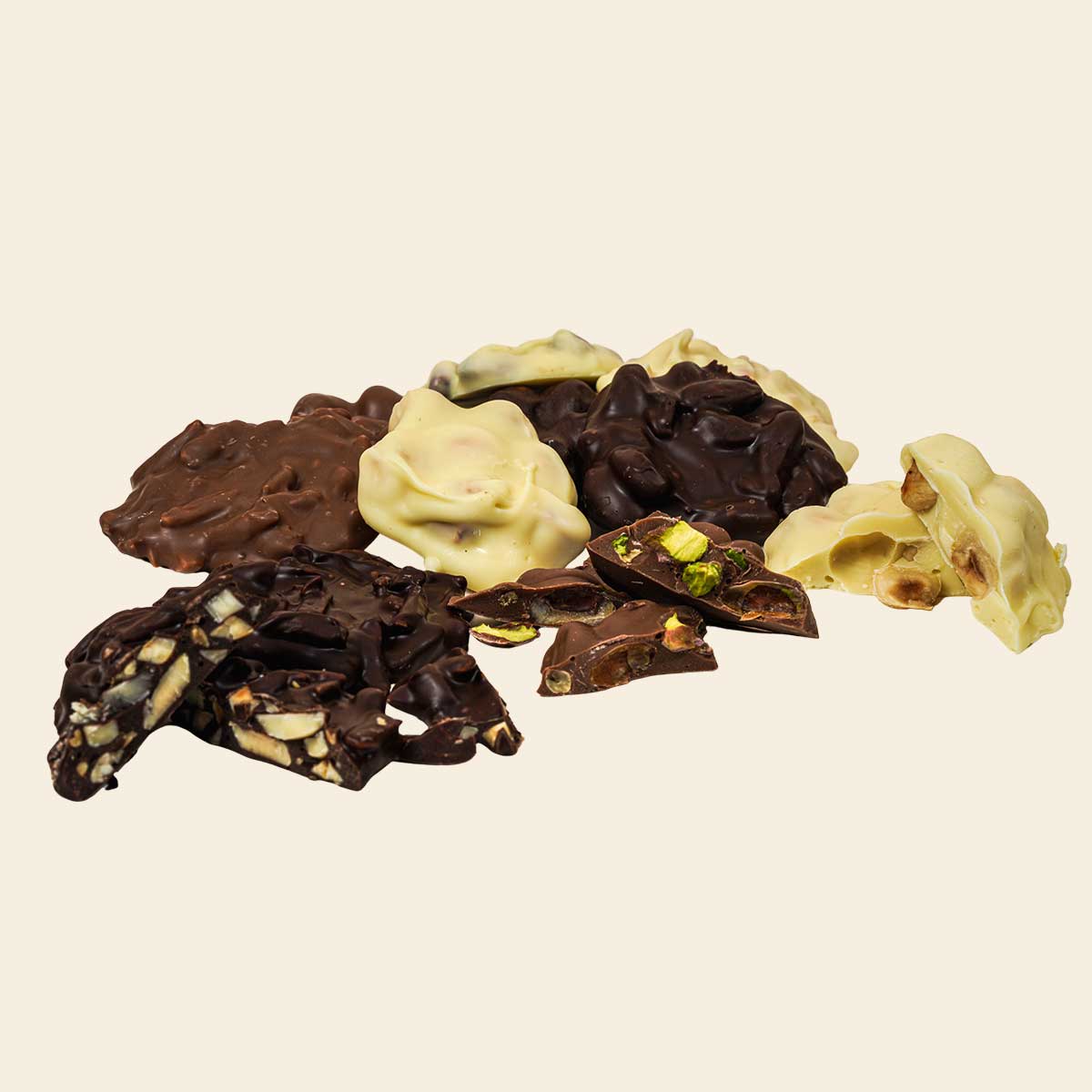 Beyaz Çikolatalı Antep Fıstıklı Rocher 100 gr | Laurent Chocolate