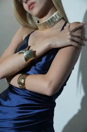 tasarım gold kelepçe