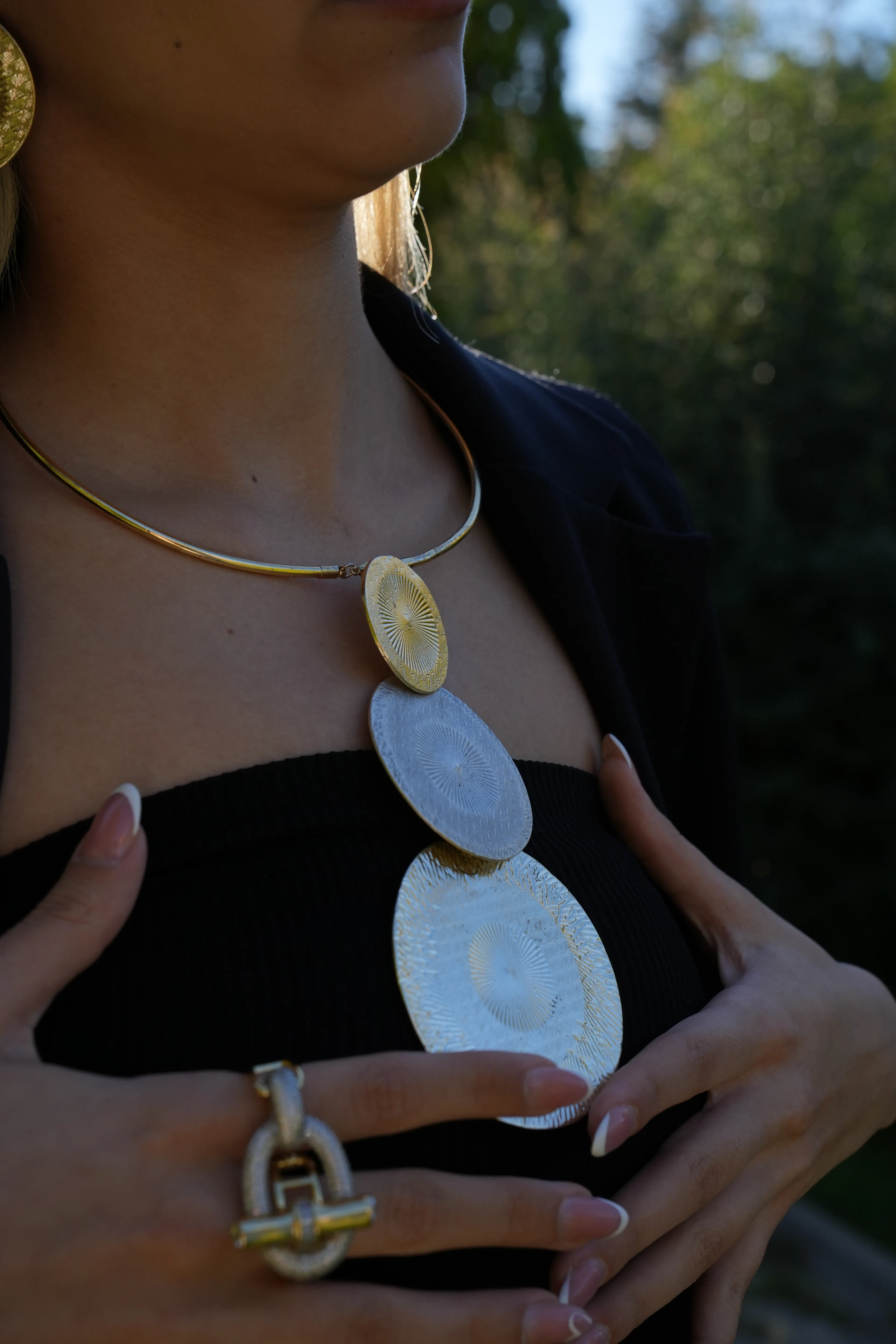 TASARIM 3 BOY HALKA KOLYE