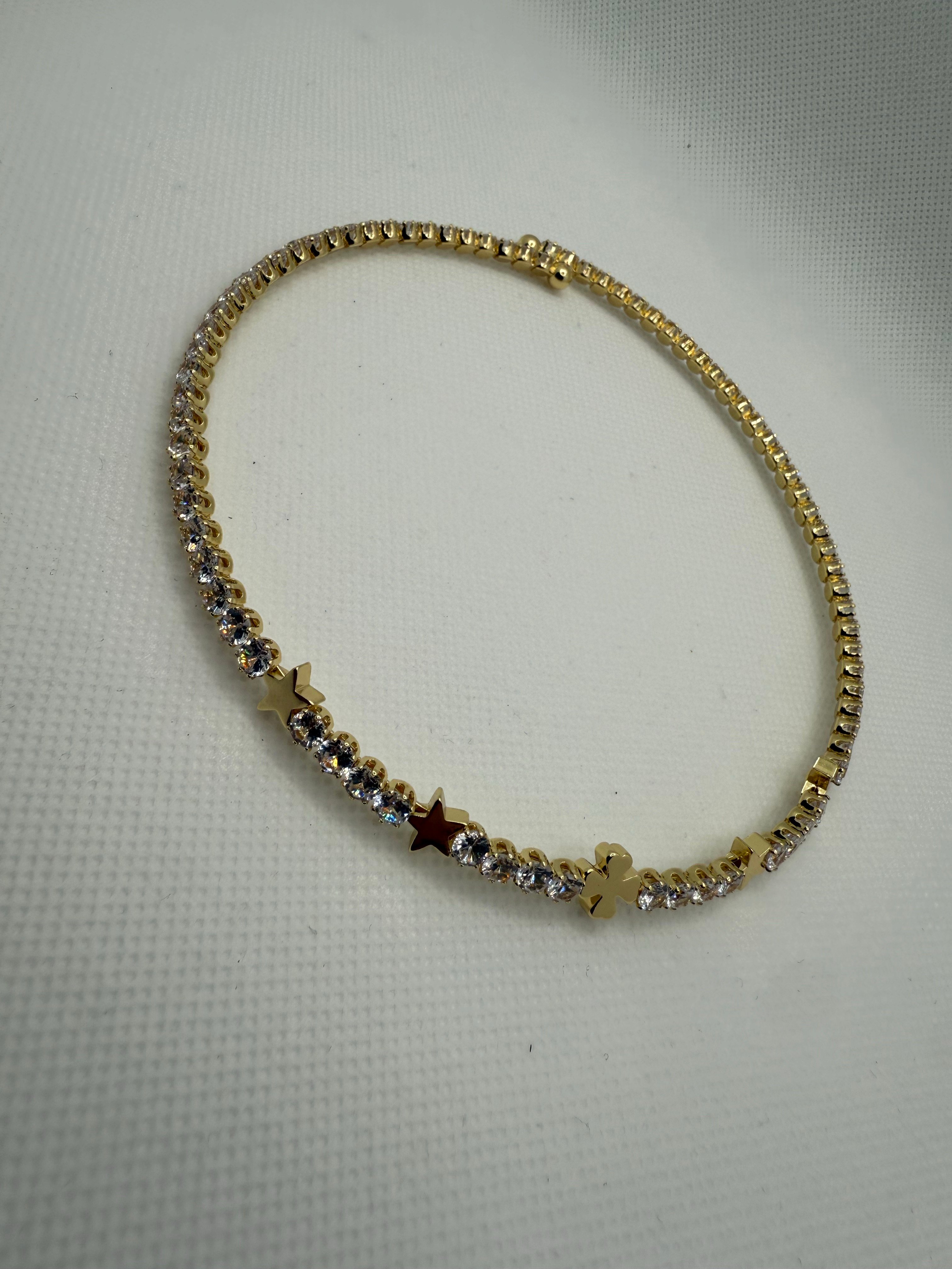 taşlı choker