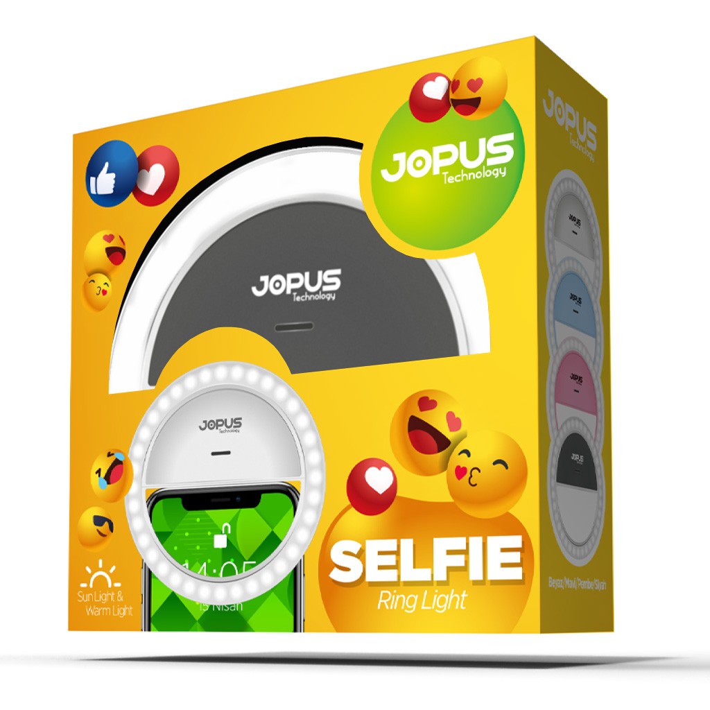 Jopus RK12 Şarjlı Led Lambali Selfie Işığı