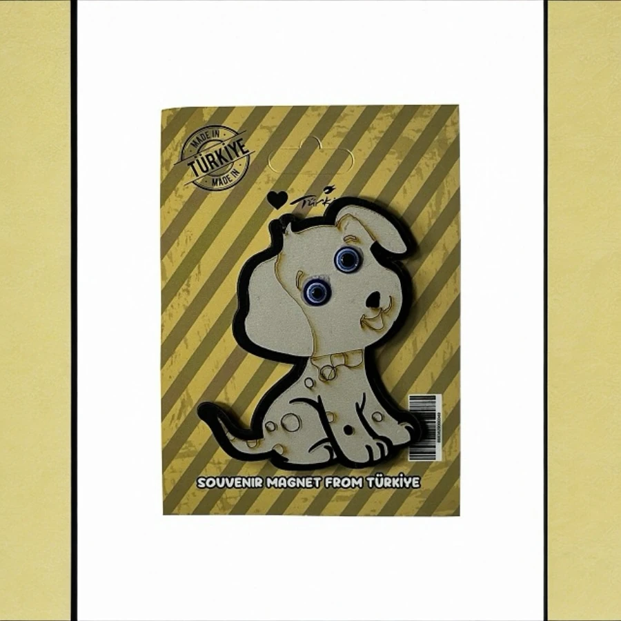 Boncuklu Magnet Köpek (10 Adet)