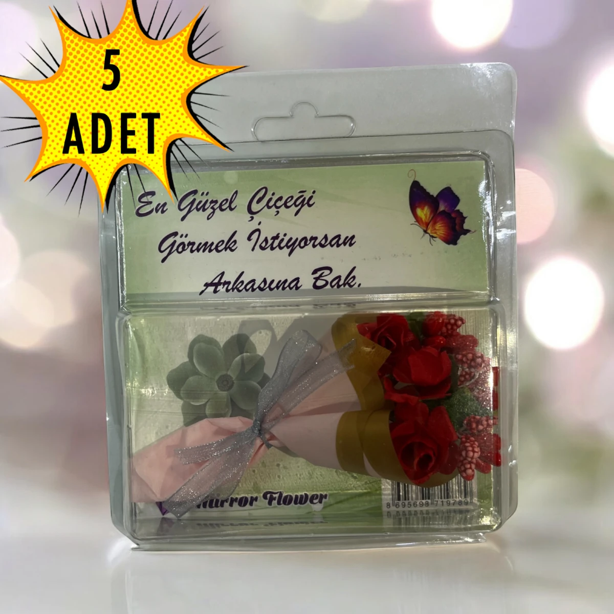 Mini Buket Çiçek Hot Flowers (5 Adet)
