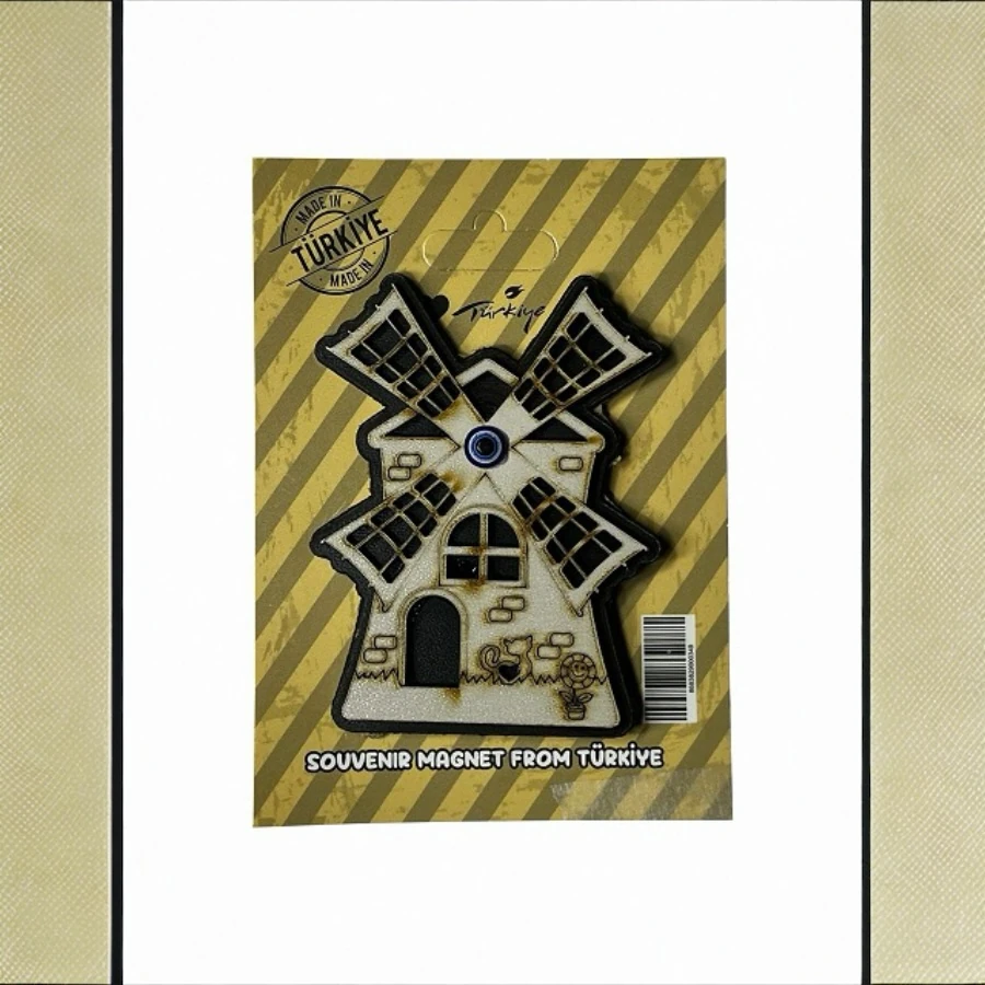 Boncuklu Magnet Değirmen (10 Adet)