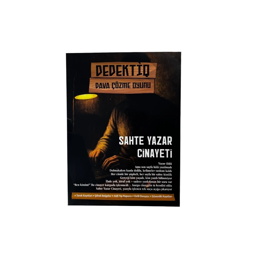 Dava Çözme Oyunu (Sahte Yazar Cinayeti)