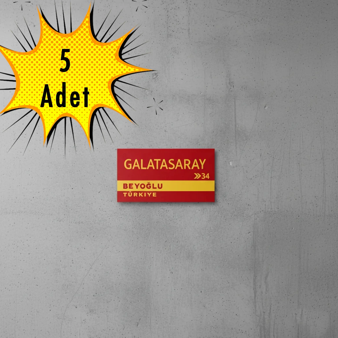 Taraftar Plaka Duvar Süsü Galatasaray 2 