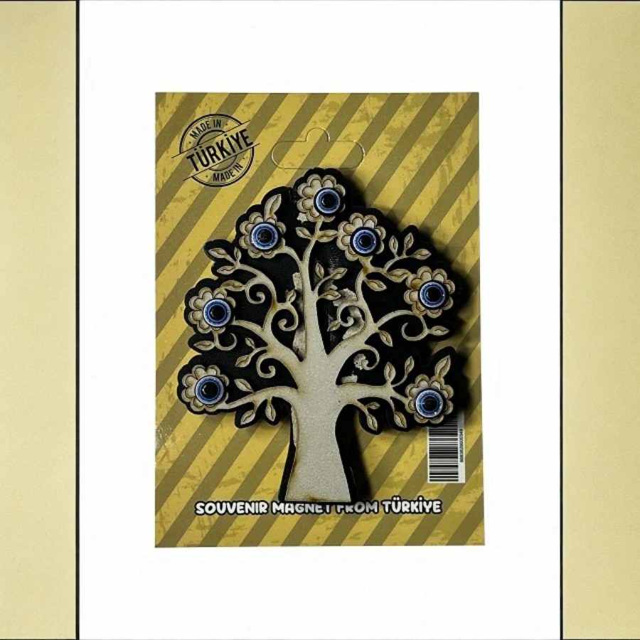 Boncuklu Magnet Ağaç (10 Adet)
