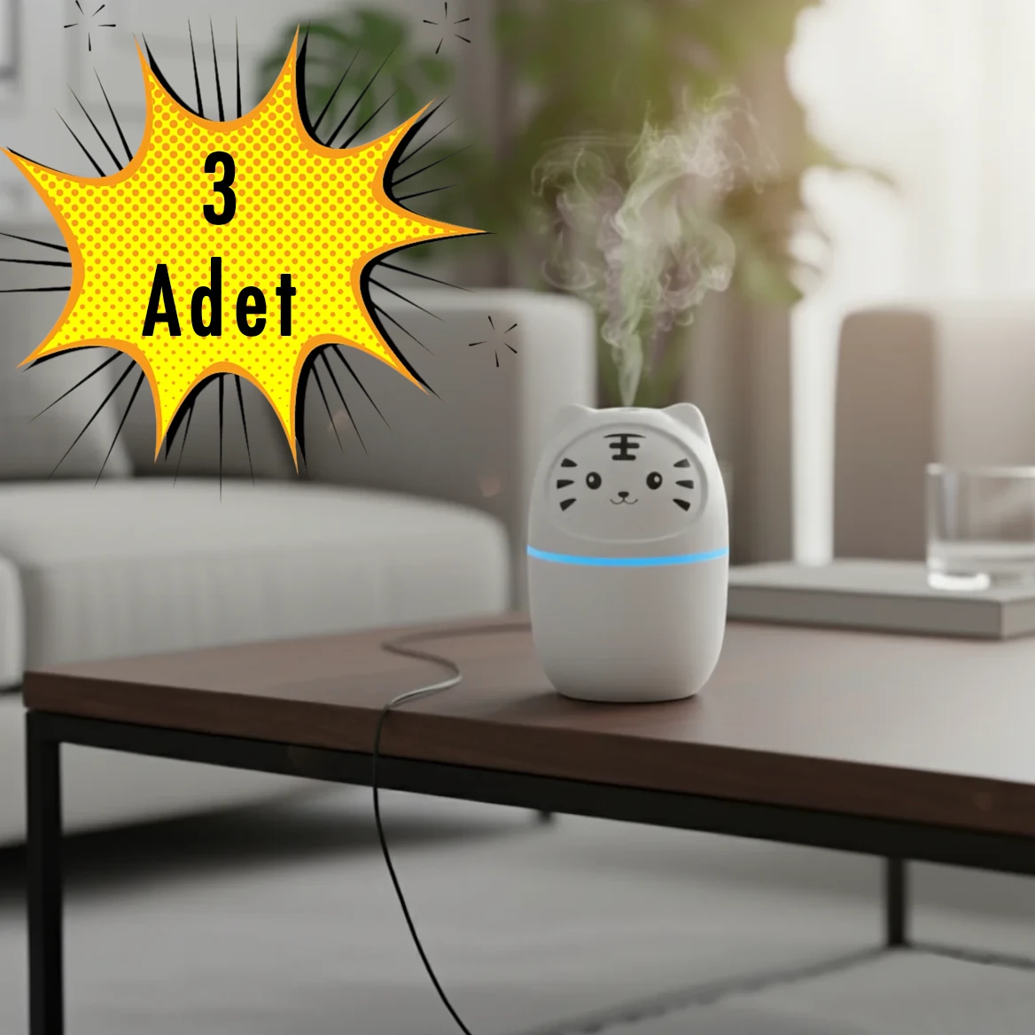 Hava Nemlendirici Makina Kedi