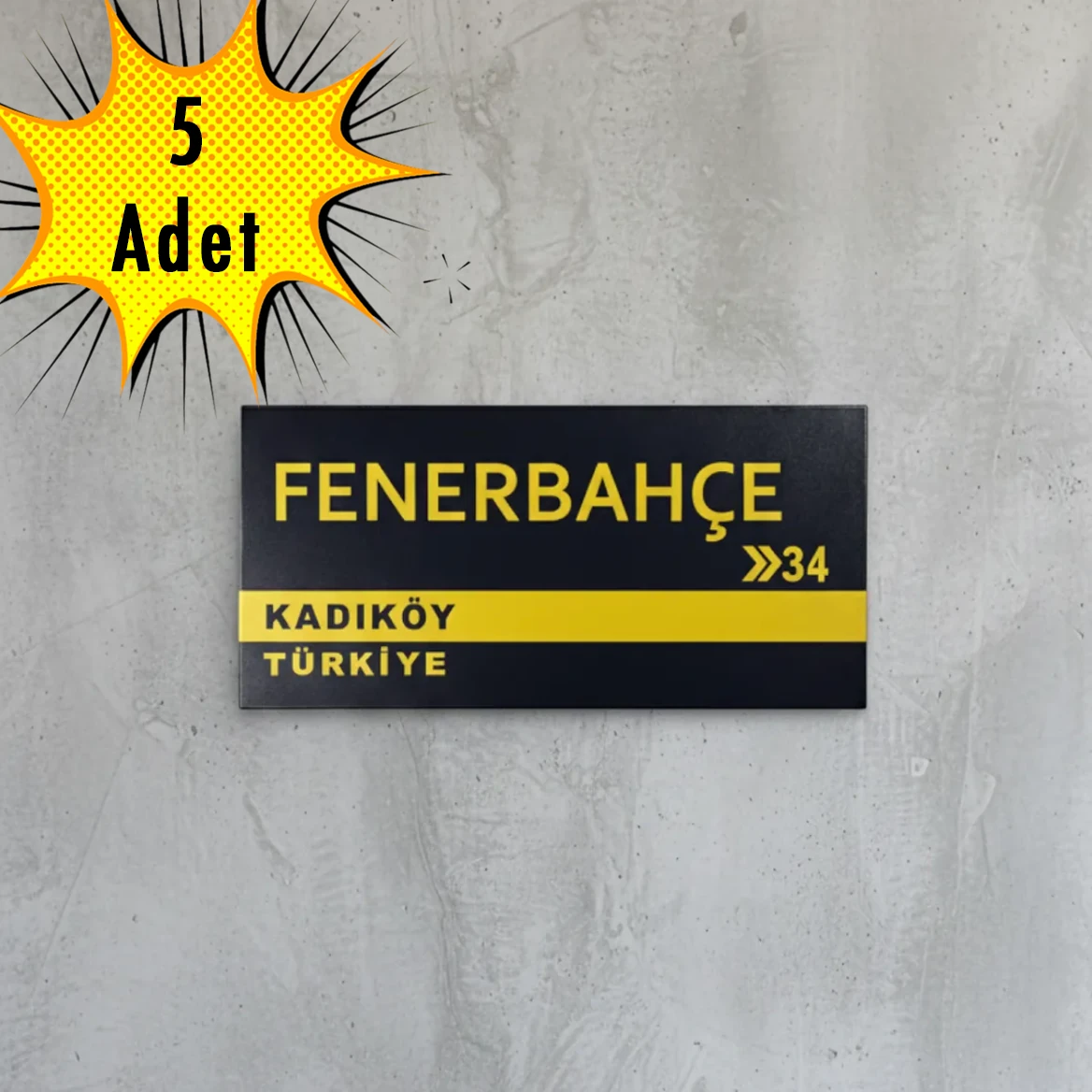 Taraftar Plaka Duvar Süsü Fenerbahçe