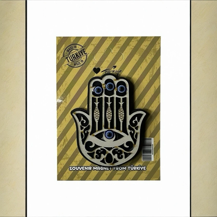 Boncuklu Magnet El (10 Adet)